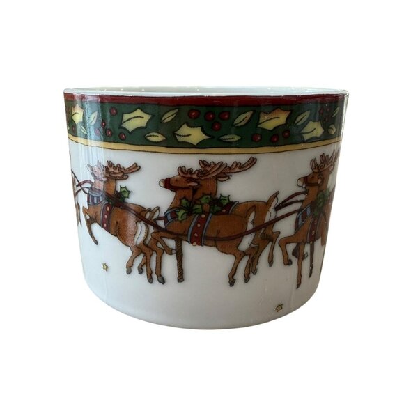 Portmeirion Studio A Christmas Story Cup & Saucer Susan Winget Set of 4 Series 1 - Picture 7 of 11